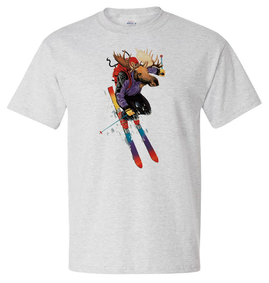 Skiing Moose