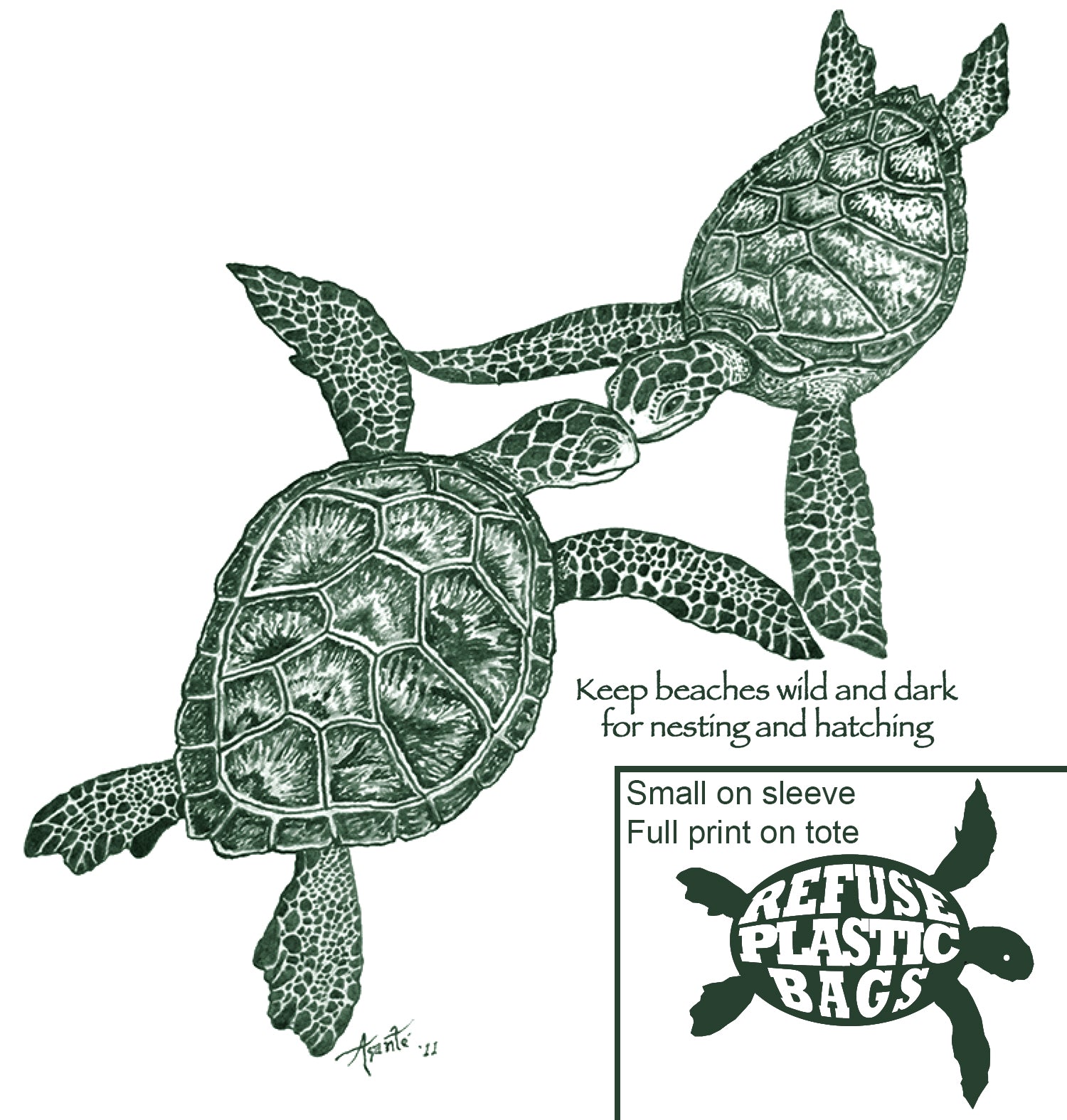 Turtles Embrace T-Shirt