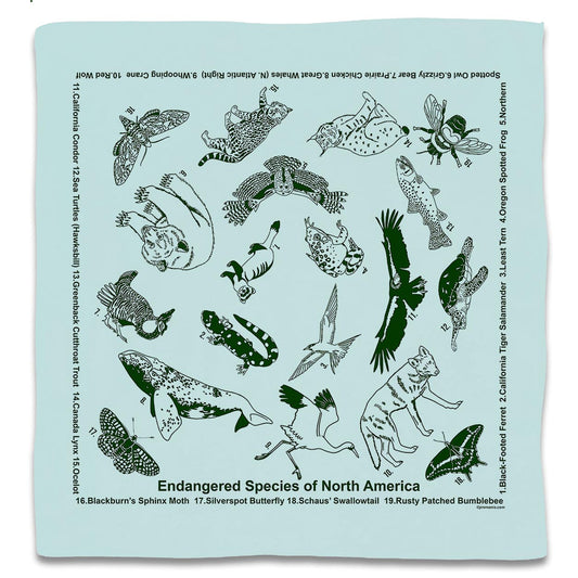 Endangered Species of North America Bandana