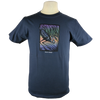 Great Blue Heron design on Men's Slim Fit Organic t-shirt in Pacific Blue