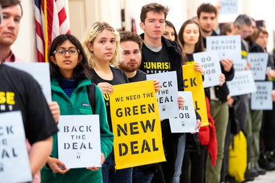 Sunrise Movement of Youth Organize Against Fossil Fuel Billionaires for a Green New Deal