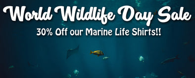 Celebrate World Wildlife Day - Save 30 % on Marine Wildlife T-Shirts
