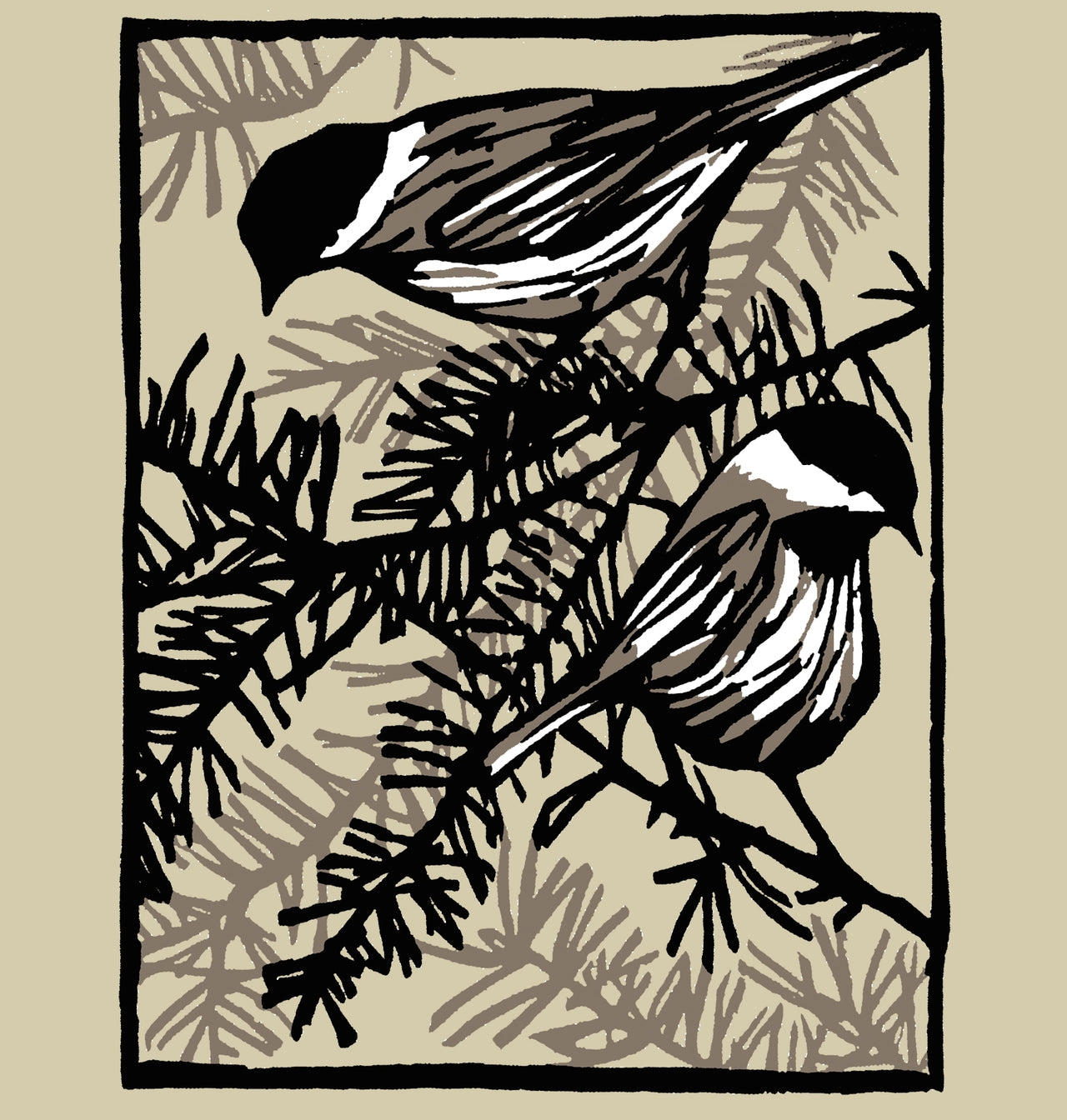 Chickadees Tote Bag