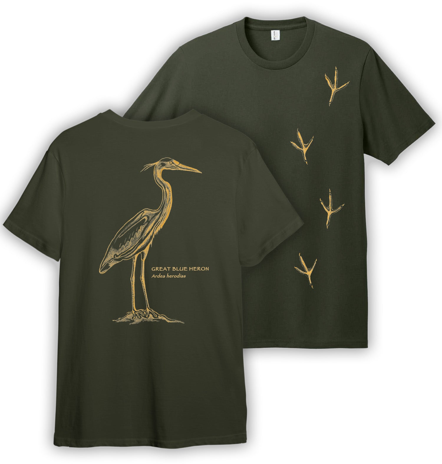 Herons Graphic Print Tシャツ heron-organic-dark.jpg?v=