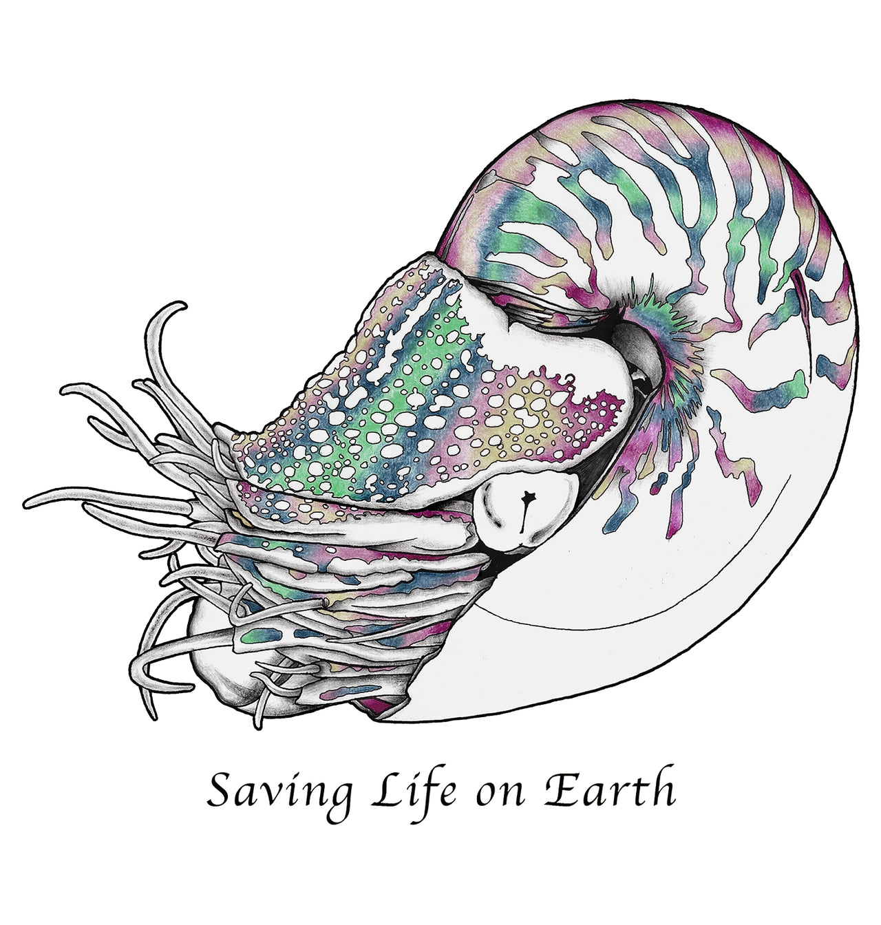 Nautilus T-Shirt - Center for Biological Diversity Fundraiser