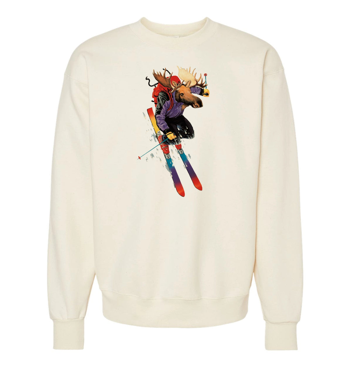 Skiing Moose