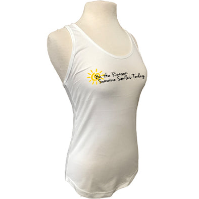 Be The Reason Someone Smiles Today White Women's Tank
