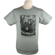 Bear Wonder Black Bear Light Green T-Shirt with Thoreau Quote