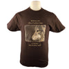 Brother Wolf T Shirt in Heavyweight Chocolate Brown