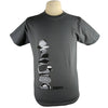 Cairn Yoga Nature Rock Stacking T Shirt Balance in Charcoal Grey Organic