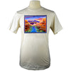 Jim Morris Environmental Colorful Canyon Sunrise T Shirt in Natural Organic Cotton