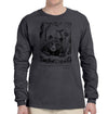 Bear Wonder Heavyweight Long Sleeve T-Shirt in Charcoal Gray