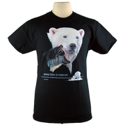 Extinction is Forever design on Men's t-shirt in Black