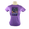 Great Blue Heron design on Women's Soft Relaxed Fit t-shirt in Lavender