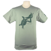 Turtles Embrace design on Men's Heavyweight t-shirt in Pale Green
