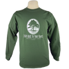 Stay Close to Your Roots design on Men's Longsleeve shirt in Moss