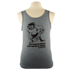 Nuclear Club design on Men's Tank Top shirt in Heather Grey