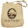 Stay Close to Your Roots design on Tote Bag in Natural