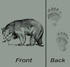Black Bear Tracks Animal Identification T Shirt