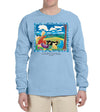 Cloud Watching Long sleeve t-Shirt heavyweight Light Blue