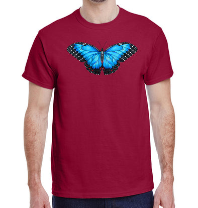Blue Morpho Butterfly T Shirt Jim Morris Environmental T Shirt Co