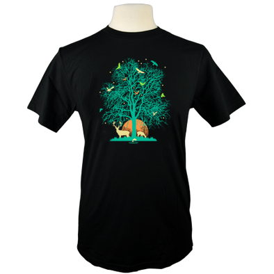Tree of Life Organic T-Shirt in Black