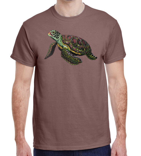 Sea Turtle Heavyweight T-Shirt on Tan