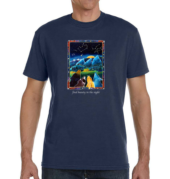 Stargazing Organic T-Shirt in Pacific Blue