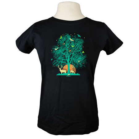 Tree of Life Women's T-Shirt in Black